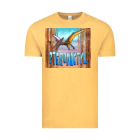 Vintage Mustard dinosaur pterodactyl Vintage Tee - Artiststas