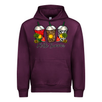Mauve Wine hello summer Urban Hoodie - CowhideDigitalArt