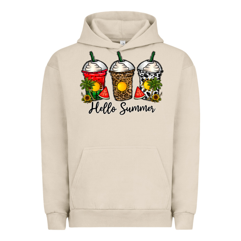 Hello Summer Urban Hoodie by CowhideDigitalArt | Teevron