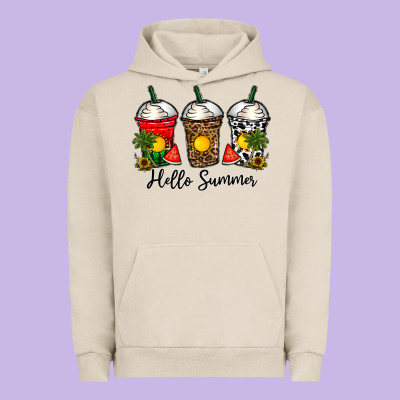 Hello Summer Urban Hoodie Designed By Cowhidedigitalart