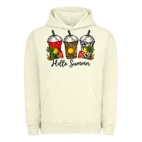 Pigment Pistachio hello summer Urban Hoodie - CowhideDigitalArt