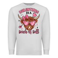 Dove Grey valentines is a bunch of bull Premium Sweatshirt - MaliasSmallBusiness