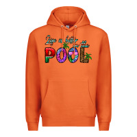 Carrot life is better İn the pool Premium Hoodie - CowhideDigitalArt