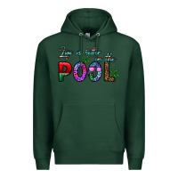 Sports Green life is better İn the pool Premium Hoodie - CowhideDigitalArt