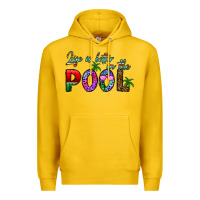 Lemon life is better İn the pool Premium Hoodie - CowhideDigitalArt