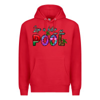 Red life is better İn the pool Premium Hoodie - CowhideDigitalArt