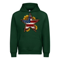 Forest Green western 4th of july star Urban Hoodie - HRA Design Shop