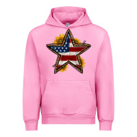 Fuchsia Pink western 4th of july star Urban Hoodie - HRA Design Shop