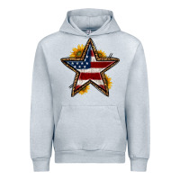 Heather Grey western 4th of july star Urban Hoodie - HRA Design Shop