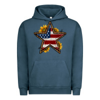Pigment Midnight Navy western 4th of july star Urban Hoodie - HRA Design Shop