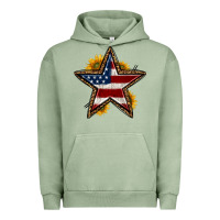 Pigment Oil Green western 4th of july star Urban Hoodie - HRA Design Shop