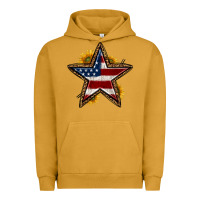 Pigment Peanut Butter western 4th of july star Urban Hoodie - HRA Design Shop