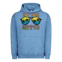 Pigment Pebble Blue hot mom summer Urban Hoodie - CowhideDigitalArt