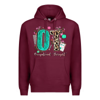 Burgundy ot occupational therapist Premium Hoodie - AdoDesignShop