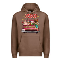 Chestnut valentine's day truck farm animals cupid xoxo Premium Hoodie - FaDigitalArtStudio