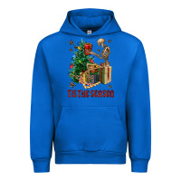 Cobalt Skeleton tis the season Urban Hoodie - FaDigitalArtStudio
