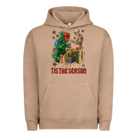 Pigment Burro Skeleton tis the season Urban Hoodie - FaDigitalArtStudio