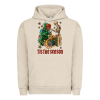 Pigment French Oak Skeleton tis the season Urban Hoodie - FaDigitalArtStudio