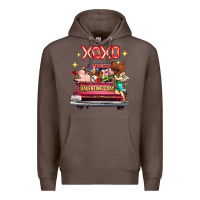 Coffee valentine's day truck farm animals cupid xoxo Premium Hoodie - FaDigitalArtStudio