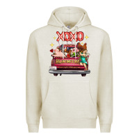 Oatmeal Heather valentine's day truck farm animals cupid xoxo Premium Hoodie - FaDigitalArtStudio
