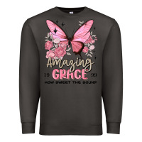 Smoke amazing grace how sweet the sound butterfly Premium Sweatshirt - MaliasSmallBusiness