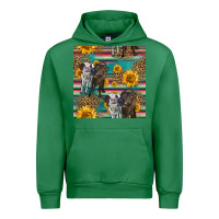Emerald two cute heifers seamless pattern Urban Hoodie - HRA Design Shop