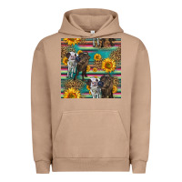 Pigment Burro two cute heifers seamless pattern Urban Hoodie - HRA Design Shop