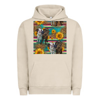 Pigment French Oak two cute heifers seamless pattern Urban Hoodie - HRA Design Shop