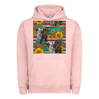 Two Cute Heifers Seamless Pattern Urban Hoodie | Teevron