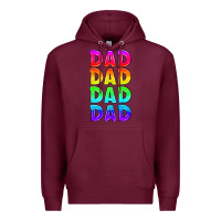 Burgundy lgbtq dad Premium Hoodie - HRA Design Shop