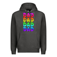 Charcoal Heather lgbtq dad Premium Hoodie - HRA Design Shop