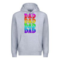 Heather Grey lgbtq dad Premium Hoodie - HRA Design Shop