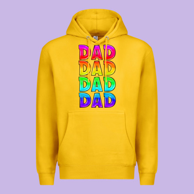 Lgbtq Dad Premium Hoodie Designed By Hra Design Shop