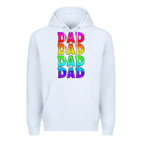 White lgbtq dad Premium Hoodie - HRA Design Shop