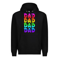 Black lgbtq dad Premium Hoodie - HRA Design Shop