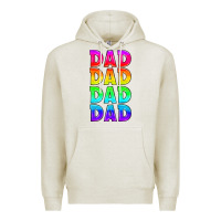 Oatmeal Heather lgbtq dad Premium Hoodie - HRA Design Shop