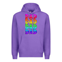 Purple lgbtq dad Premium Hoodie - HRA Design Shop