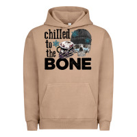 Pigment Burro Chilled to the bone skull winter Urban Hoodie - FaDigitalArtStudio