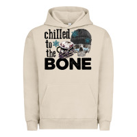 Pigment French Oak Chilled to the bone skull winter Urban Hoodie - FaDigitalArtStudio