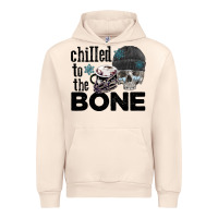 Sandshell Chilled to the bone skull winter Urban Hoodie - FaDigitalArtStudio