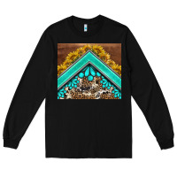 Black western  sunflower turquise gemstone  tumbler Long Sleeve Tee - BarkalooDesign