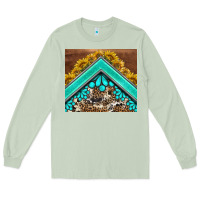 Matcha western  sunflower turquise gemstone  tumbler Long Sleeve Tee - BarkalooDesign