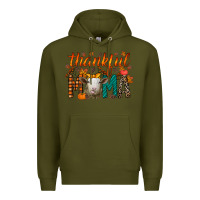 Army Green thankful mama sheep Premium Hoodie - RacoonDesign