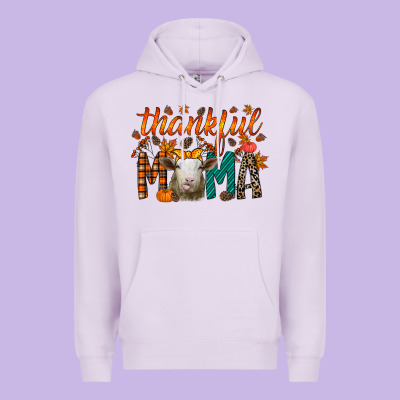 Thankful Mama Sheep Premium Hoodie Designed By Racoondesign