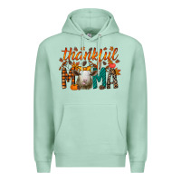 Seafoam thankful mama sheep Premium Hoodie - RacoonDesign