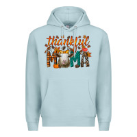 Blue Mist thankful mama sheep Premium Hoodie - RacoonDesign
