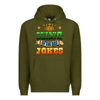 Army Green king of the jokes Premium Hoodie - HRA Design Shop
