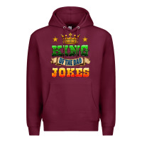 Burgundy king of the jokes Premium Hoodie - HRA Design Shop