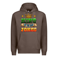 Coffee king of the jokes Premium Hoodie - HRA Design Shop