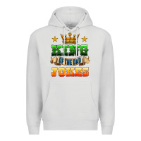 Dove Grey king of the jokes Premium Hoodie - HRA Design Shop